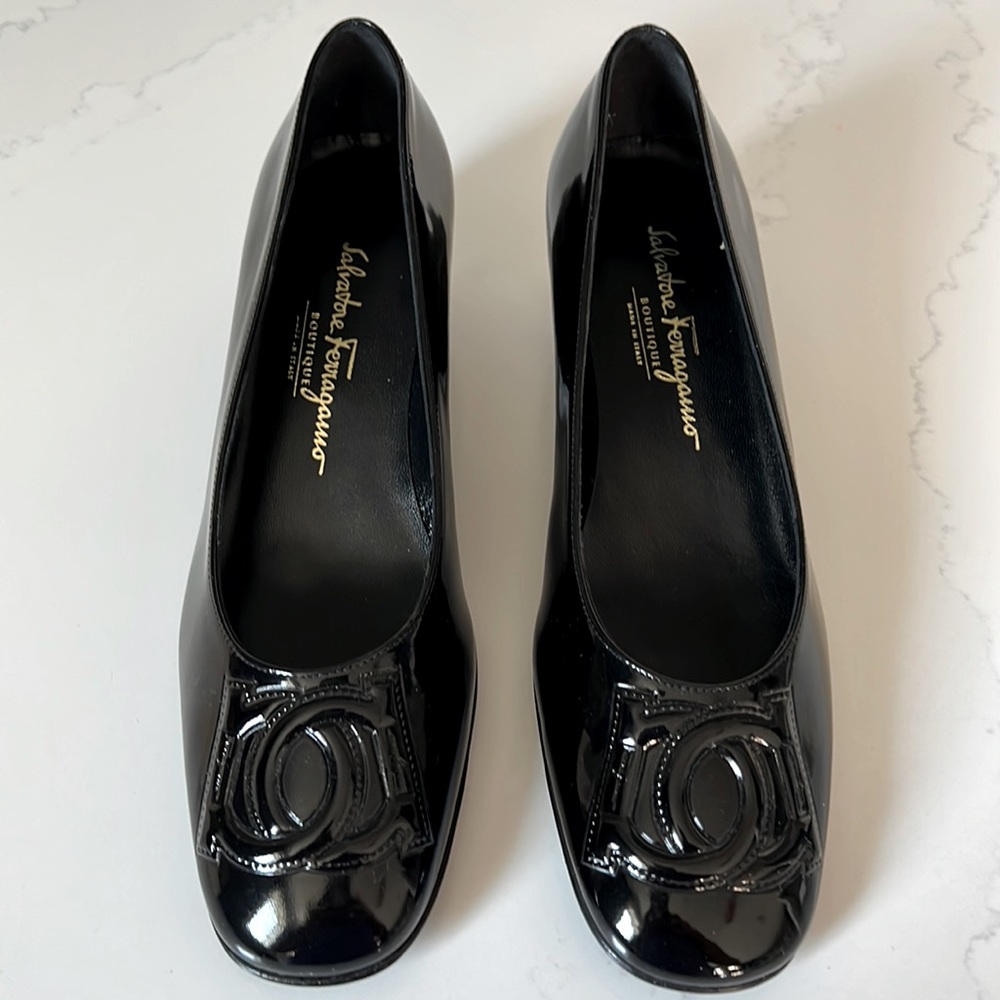 Salvatore Ferragamo Patent Leather Shoes NWT